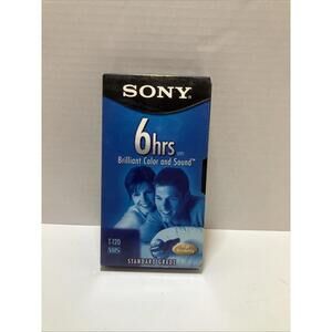 SONY Blank VHS Tape 6 Hours T-120 Premium Grade NEW T-120VR